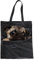 POLERO Lustige Tasche mit Mops-in-Pocket-Design für Frauen, tragbare Canvas-Schultertasche für Party, Arbeit, Schule, Geschenk