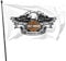 N / A Harley Davidson Fahnen Flagge Flag Banner Polyester Material Gartenbalkon Gartendekoration Im Freien 90x150cm