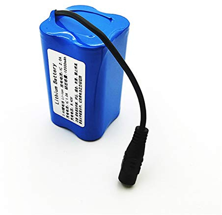 HENGGE Batterie Au Lithium De 7,4 V, Appât De Pêche Rc Batterie Au Lithium De Marine, Les Pièces Détachées du Bateau D'appât Mise À Niveau De Plein Air,7.4V 12000mAh