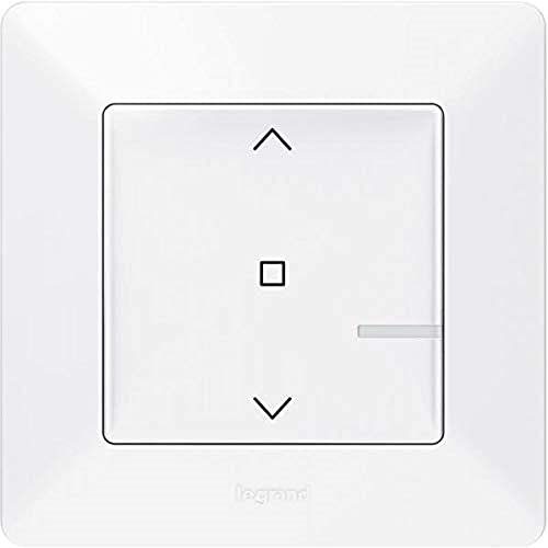 LEGRAND, Valena Life with Netatmo 752191 - Transmisor de pared inalámbrico para persianas, control local o mediante aplicación o asistente de voz (Alexa, Siri, ..), incluye batería