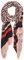 s.Oliver BLACK LABEL Damen Tuch aus Seidenmix beige placed print 1