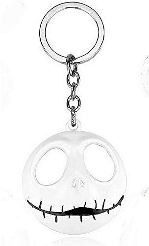 L'Etrange Noel de Mr Jack - Porte-Clés en Métal - Jack Skellington - Blanc