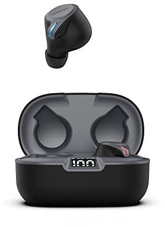 Betron HTN60 Wireless Earbuds, In Ear Earphones Headphones with Microphone Compatible with Bluetooth Smartphones