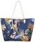 MASADA Badetasche XXL Familie Strandtasche Damen Beach bag groß mit Reißverschluss - Blumenmeer