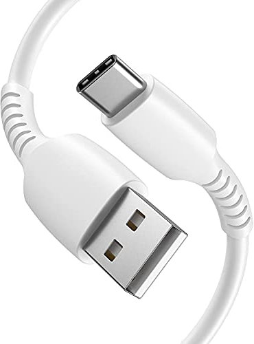 iPro Accessories Nokia X30 /G60 /G21 /G11 /X20 Charger Cable, Nokia X30 /G60 /G21 /G11 /X20 Charging Cable, Type C Fast Charging Cable [1 Metre] 2.4A USB, USB-A to USB-C Charging Cable (White)