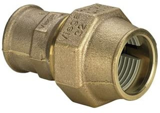 Viega Maxiplex-Übergangsstück, Modell 9031 mit Rp-Gewinde 32 mm x 1IG, Rotguss