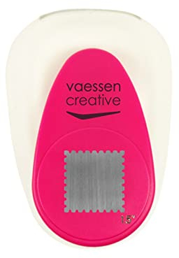 Vaessen Creative Motivstanzer Rechteck - 2.9 x 2.5 cm - Stanzer für Bastelpapier, Tonpapier, Scrapbookpapier oder Decoupagepapier