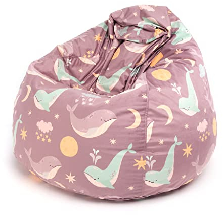 Ecopuf Fuzzy Sitzsack Design aus weichem Samt Oeko Tex® Standard 100 Doppelbezug abnehmbar - bereits gepolstert 80 x 110 cm