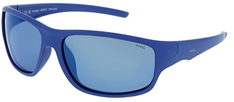 INVU By Swiss Eyewear Group Kinder-Sonnenbrille Unisex Ultra Polarized K2203B, Matt Blue, 57