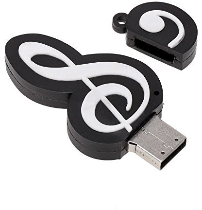 Pmkvgdy Clé USB 2.0 mignonne en de notes de musique 16 Go
