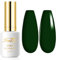 Imtiti Green Gel Nail Polish, 1 Pcs 15ml Emerald Green gel nail polish Color Soak Off Gel Polish Nail Art Manicure Salon DIY Nail Lamp Gel Nail Design Christmas Decoration