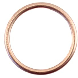 Krümmerdichtung, Dichtring Auspuff 28mm x 34mm x 2mm hohl aus Kupfer Simson S50 S51 KR51 Schwalbe SR1 Star Habicht Spatz SR50