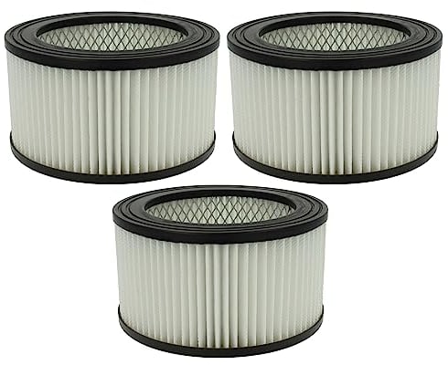 vhbw Filterset 3x Staubsaugerfilter kompatibel mit VidaXL Aschesauger - HEPA Filter Allergiefilter