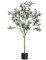 TONZN Dekorativer Baum, gefälschter Olivenbaum, Vinyl-Blumentopf, lebensecht, gefälschter Kunststoff, für drinnen und draußen, Grün, Heimbüro, künstliche Pflanzen/60 cm Olivenbaum (150 cm Olivenbaum)