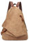 Retro Segeltuch Rucksack PU Vintage Rucksäcke PU Leder Daypack Reisetasche Schulterrucksack für Herren Damen (6882-PU-L.Coffee)