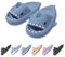OEAK Ciabatte Donna Estive Adulto Bambino Ciabatte Squalo Donna Pantofole Uomo Cartone Ciabatte Animato Ultra Morbido Pantofole Mare Spiaggia, 35-36, A-foschia blu