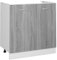 Tidyard Armadio Inferiore,Armadio da Cucina,Mobile da Cucina Salvaspazio,Mobili Cucina Componibili,Mobile Base/Pensile per Cucina,Armadietti da Cucina Grigio Sonoma 80x46x81,5 cm in Legno Multistrato