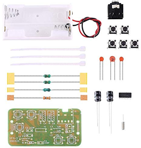 Hduacuge 76 MHz-108 MHz Empfänger- Stereo, DIY, elektronisches Lötset, Leiterplatte, Platine, Projekt zum Löten