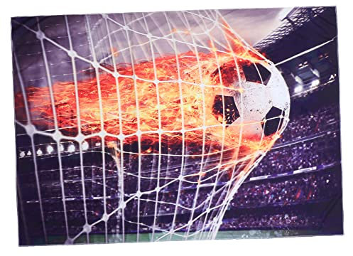 Gadpiparty Tapisserie Fußball Fußball Hängender Wandteppich Kamin Wandteppich Urlaub Wandteppich Hintergrund des Fußballspiels Fußball-wandteppich Polyester (Polyester) Spiel Fußball Digital