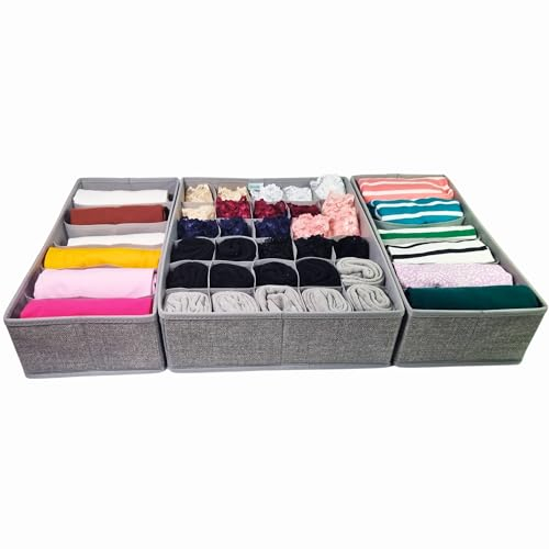 MaxWit MALM Organizer für stilvolle MALM Kommoden, passgenau, stabil mit Bodeneinlage, Ordnungssystem Kleiderschrank, Ordnungssystem Kleiderschrank, Unterwäsche aufbewahrung - 3 Stück