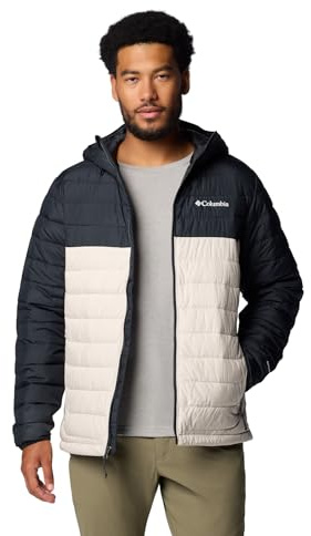 Columbia Herren Powder Lite 2 Kapuzenjacke, Dark Stone/Black, XL