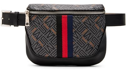 Steve Madden Damen Logo Belt Bag Gürtel, Schwarz, XL