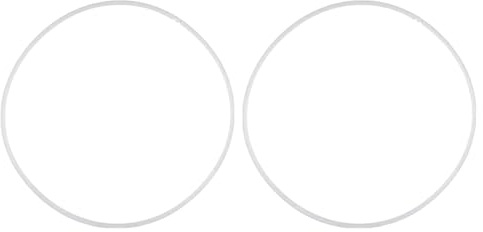 dijiusidy 2 Stück/Lot Vielseitiger Barhocker Schutz, Stuhl Fußring, passend für jeden Barhocker, Basis aus Gummi, langlebig, einfach einzurichten, zuverlässig, weiß 45cm
