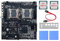 Trisoye X99 Dual-Socket E-ATX LGA2011-3 Dual CPU DDR4 ECC RAM Ranura Placa Base con E5-2620 V3 CPU + Almohadilla TéRmica + Cable SATA + Bisel