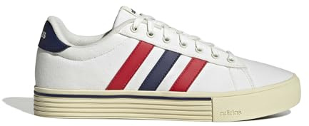 adidas Unisex Daily 4.0 Shoes, Off White/Better Scarlet/Dark Blue, 6.5 UK