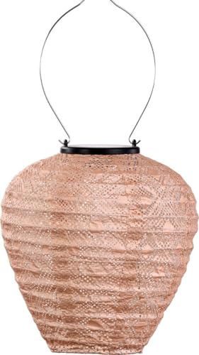 LUMIZ Solarlaterne - für Außen - Mosaic - Ballon - Gartenbeleuchtung - Solarlampen - Gartendeko - 20cm - Rosa