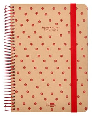 Liderpapel Schülerkalender, Jahr 24–25, klassisch, Smile, Tagesansicht, DIN A5