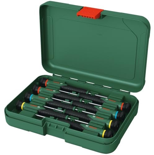 Bosch Set de tournevis 8 pcs (pour bricolage/modélisme/artisanat embouts précis et magnétiques PH/TX/HEX/Plat)