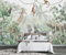 MIWEI Wallpaper Papier Peint Panoramique Animaux De La Jungle Tropicale Papier Peint Nature Intissé Murale Chambre Salon -F006-380cmX260cm