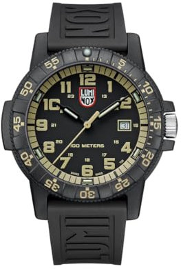 Luminox - Leatherback SEA Turtle XS.ZC01 - Herrenuhr Klein 39mm - Taucheruhr in Schwarz mit Datumsanzeige - 100m Wasserdicht - Herren Uhr - Hergestellt in der Schweiz