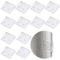 12 Stück Anti Splash Duschvorhang Klammer,5×4.5×1cm Selbstklebend Winddichte Duschvorhang Clips,Transparente Plastik Duschevorhang Clips Ohne Löcher, Winddichte Vorhang Klammern für Dusche Verschütten