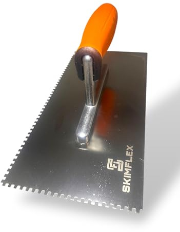 Notched Tiling Trowel Adhesive Stainless Steel Square notches 4mm Notched Trowel