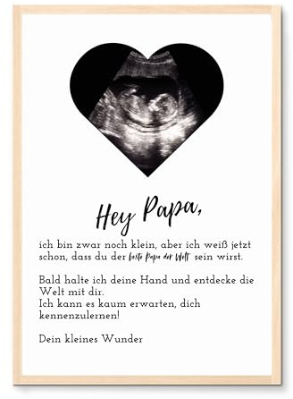 Generisch Personalisiertes Ultraschallbild Poster, Ultraschallbild Geschenk, Geschenk zur Geburt, Werdender Papa Geschenk, Vatertagsgeschenk Baby (Mama)