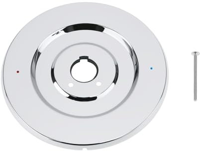 The Lord of the Tools 1 rosace chromée compatible avec Moen 16090 pour robinets de baignoire et douche à une poignée - 17,7 cm, argent