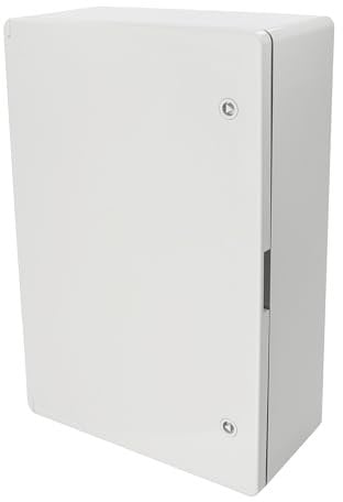 Quadro Elettrico da Parete 600x400x200 mm IP65 Grigio - Scatola di Distribuzione in ABS con Piastra di Montaggio Zincata - Armadietto per Impianti Elettrici da Esterno e Interno - Horoz Electric