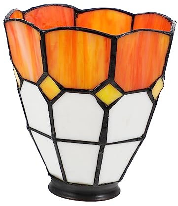 LIFKOME Abat-Jour en Verre Coloré Accessoire de Lampe Décoratif Vintage Installation Facile pour Plafonnier Suspendre 1 Pièce