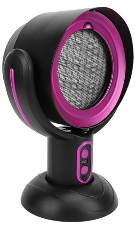 CHICIRIS Portable Kitchen Exhaust Fan, ABS Aluminum Alloy Quiet Portable Range Hood, with Oil Recovery Box, For Indoor BBQ (Purple)