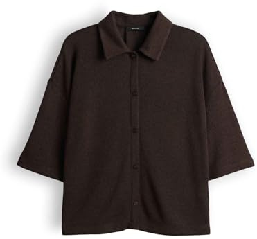 OPUS Damen Blusen/Hemden | Jerseyshirt in Regular Fit Coffee Bean, 38