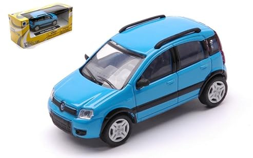 Generico Modellino Modello Fiat Panda 4x4 2006 Scala 1:43 1 pezzo (azzurro)