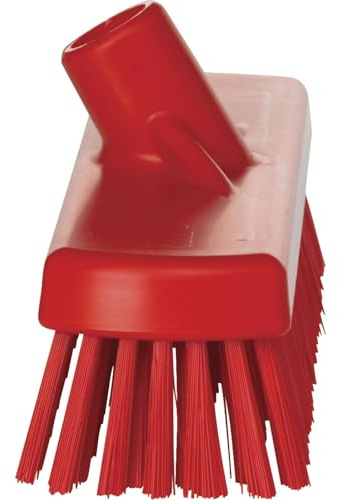 Vikan 70604 Deck Scrub, 11-3/4 Polyester Bristle, Red