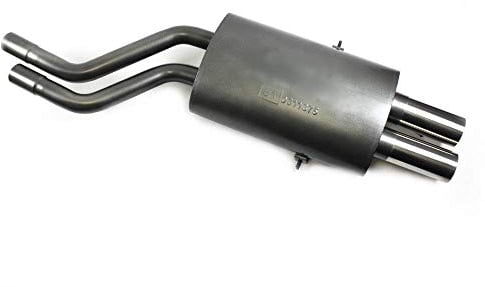 1026156 Sportauspuff 2x76mm rund scharf für 3er E46 320 323 325 328 330 EG ABE