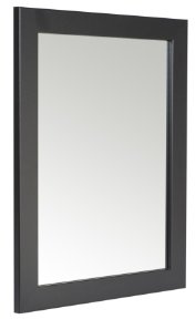 Reflex Sales & Marketing Ltd. 48 x 38cm Black Framed Mirror with Wall Hanging Fixings