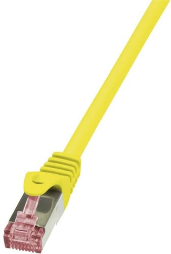 LogiLink CQ2057S Cat.6 S/FTP PIMF PrimeLine Ethernet Cable, Patch Cable, 2 Meter Length, Yellow
