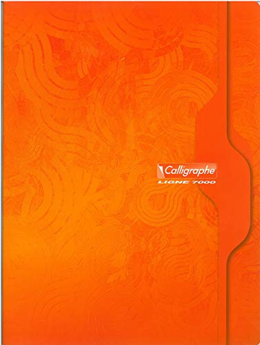 Calligraphe 7499C Lot de 5 Cahiers Agrafés (une Marque de Clairefontaine) - 24x32 cm - 192 Pages Petits Carreaux - Papier Blanc 70 g - Couverture Carte Recyclée Vernie - Couleurs Aléatoires
