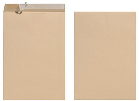 Herlitz 10837599 Versandtasche B4, mit Haftklebung, 25 Stück, weiß braun