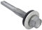Elementech Lot de 100 vis de toiture ultra résistantes en tôle d'acier 5,5 x 38 mm